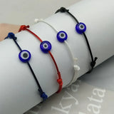 Evil Eye Woven Lucky Bracelet Adjustable Red String Bracelet Jewelry