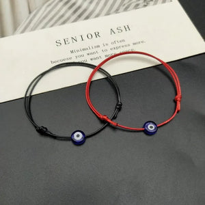 Evil Eye Woven Lucky Bracelet Adjustable Red String Bracelet Jewelry