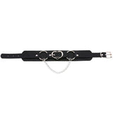 Peach Leather Punk Choker Double Layer Collar Chain Neck Band