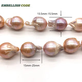 Peach Pink Pearl Bracelet Teardrop Pearls