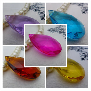 Angel's Tears Crystal Bead Chandelier Pendant Earring Necklace DIY Accessory