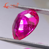 Dark Pink Pear Shape Ruby Loose Gemstone