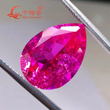 Dark Pink Pear Shape Ruby Loose Gemstone