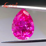 Dark Pink Pear Shape Ruby Loose Gemstone