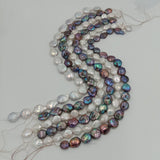 Baroque Shape Pearl Beads 12-17mm White