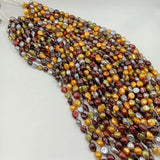 Baroque Pearl Beads 10-11mm Gold Brown Gray Freshwater Loose Keshi Pearl