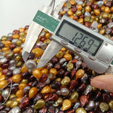 Baroque Pearl Beads 10-11mm Gold Brown Gray Freshwater Loose Keshi Pearl