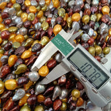 Baroque Pearl Beads 10-11mm Gold Brown Gray Freshwater Loose Keshi Pearl