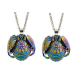 Reiki Pendulum Magic Photo Locket Pendant Necklace in Box