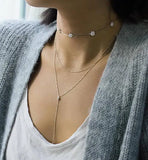 CZ Flower Choker Necklace 925 Sterling Silver Bridal Jewelry