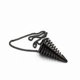 Dreiki Pendulum Natural Stone Amulet Healing Pyramid