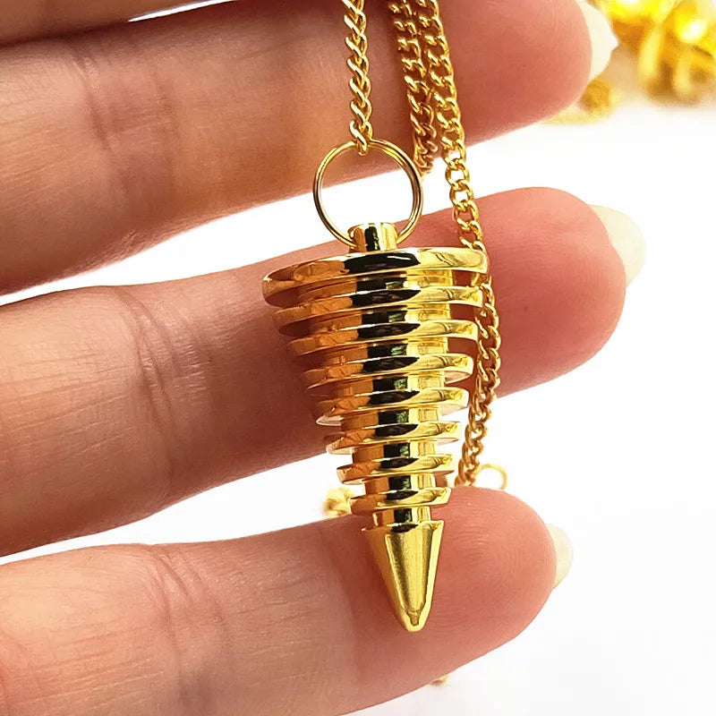 Dreiki Pendulum Natural Stone Amulet Healing Pyramid