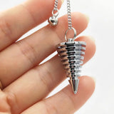 Dreiki Pendulum Natural Stone Amulet Healing Pyramid