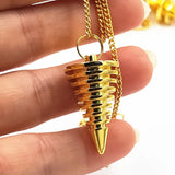 Dreiki Pendulum Natural Stone Amulet Healing Pyramid