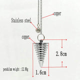 Dreiki Pendulum Natural Stone Amulet Healing Pyramid