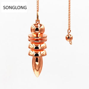Natural Stone Pendulum Reiki Chakra Amulet Healing Meditation Necklace