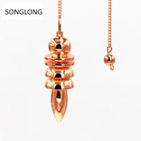 Natural Stone Pendulum Reiki Chakra Amulet Healing Meditation Necklace