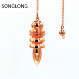 Natural Stone Pendulum Reiki Chakra Amulet Healing Meditation Necklace