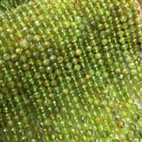 Peridot Green Faceted 5.5mm Loose Beads for DIY Jewelry Making