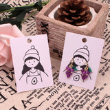 Pack of 100 Earring Cards 5x7cm Jewelry Packaging Display Holder
