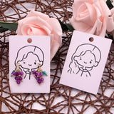 Pack of 100 Earring Cards 5x7cm Jewelry Packaging Display Holder