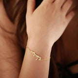 Personalized Arabic Bracelets 925 Sterling Silver Plated with 18K