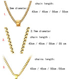 Personalized Name Necklace Big Pendant Stainless Steel Nameplate Jewelry