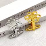 Hollow Flower Cufflinks Women Men Wedding Jewelry Gift