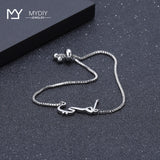 Golden Tone Stainless Steel Personalized Wedding Bracelet