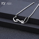 Golden Tone Stainless Steel Personalized Wedding Bracelet