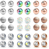 14G Replacement Ball for Piercing Jewelry - External Thread Plastic Ball
