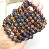 Pietersite Stone 8-9mm Bracelet 7.5 inch Round Beads