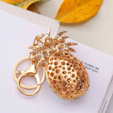 Korea High-End Pineapple Keychain with Cubic Zirconia