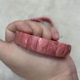 Rhodonite Stone Beads Bracelet Gemstone Bangle DIY Jewelry for Women