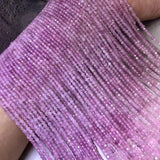 Rose Quartz Square Faceted 2.5/3.5mm Loose Beads for Jewelry Making