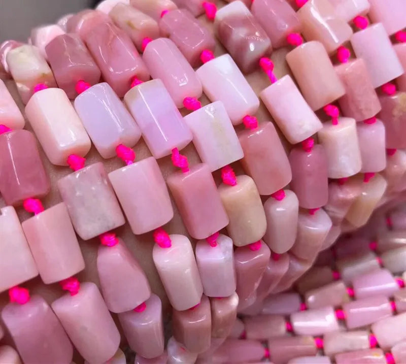 Pink Opal Loose Beads 7*9mm Nature for Jewelry 14inch