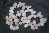 Pink Quartz Baroque Beads 18-Inch Necklace for Women