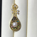Freshwater Pearl Brooch - Large Pearl Brooch for Women