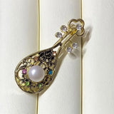 Freshwater Pearl Brooch - Large Pearl Brooch for Women