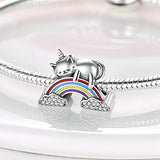 925 Silver Cat Charm Pendant for Bracelet Necklace