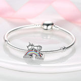 925 Silver Cat Charm Pendant for Bracelet Necklace