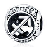 925 Silver Sagittarius Charms Bead for 3mm Bracelet