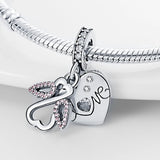 925 Sterling Silver Charms of Ley Bear Bouquet Pendant