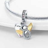 925 Sterling Silver Charms of Ley Bear Bouquet Pendant