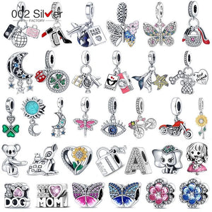 925 Silver Butterfly Enamel Charms for 3mm Bracelet
