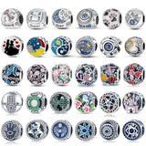 925 Silver Bracelet Women's Jewelry Beads Charm Amulet