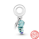 925 Silver Chameleon Dangle Charm for Bracelet