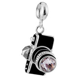 Camera Charm Beads for 925 Silver Bracelets Women DIY Jewelry