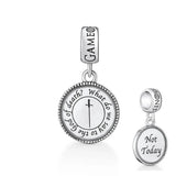 Plata Charms of Ley Fit Pendant Bracelet Silver Pendant DIY Women Jewelry