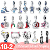 Plata Charms of Ley Styling Pendant Bead Bracelet for Women